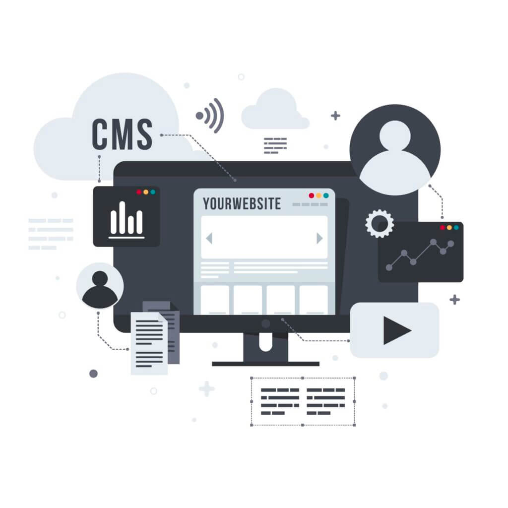 Illustration de cms avec un fond