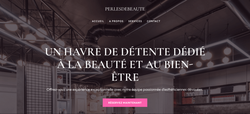 Site modèle de Perlesdebeauté