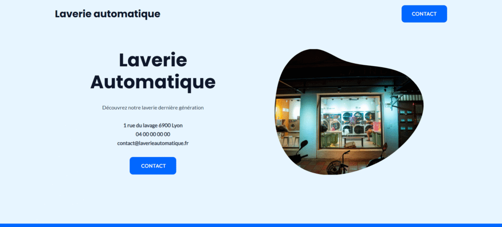 Site de modèle Laverie automatique